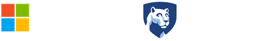 Microsoft, Penn State University logo